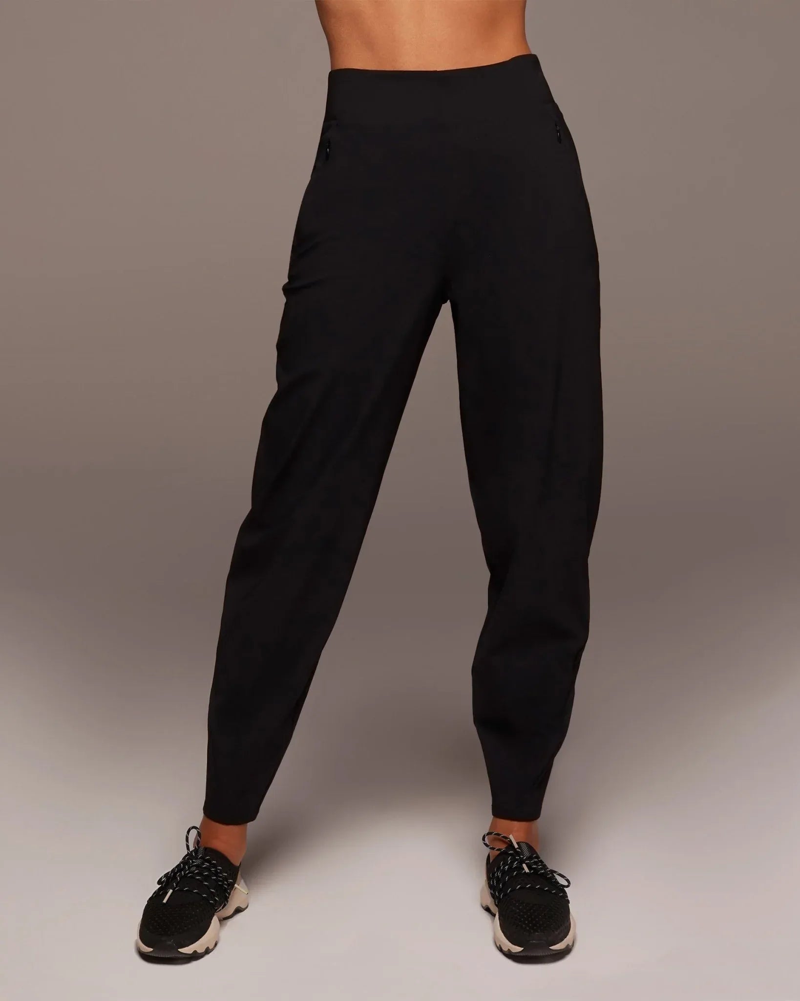 soft stretch lounge pants for daily comfort – black