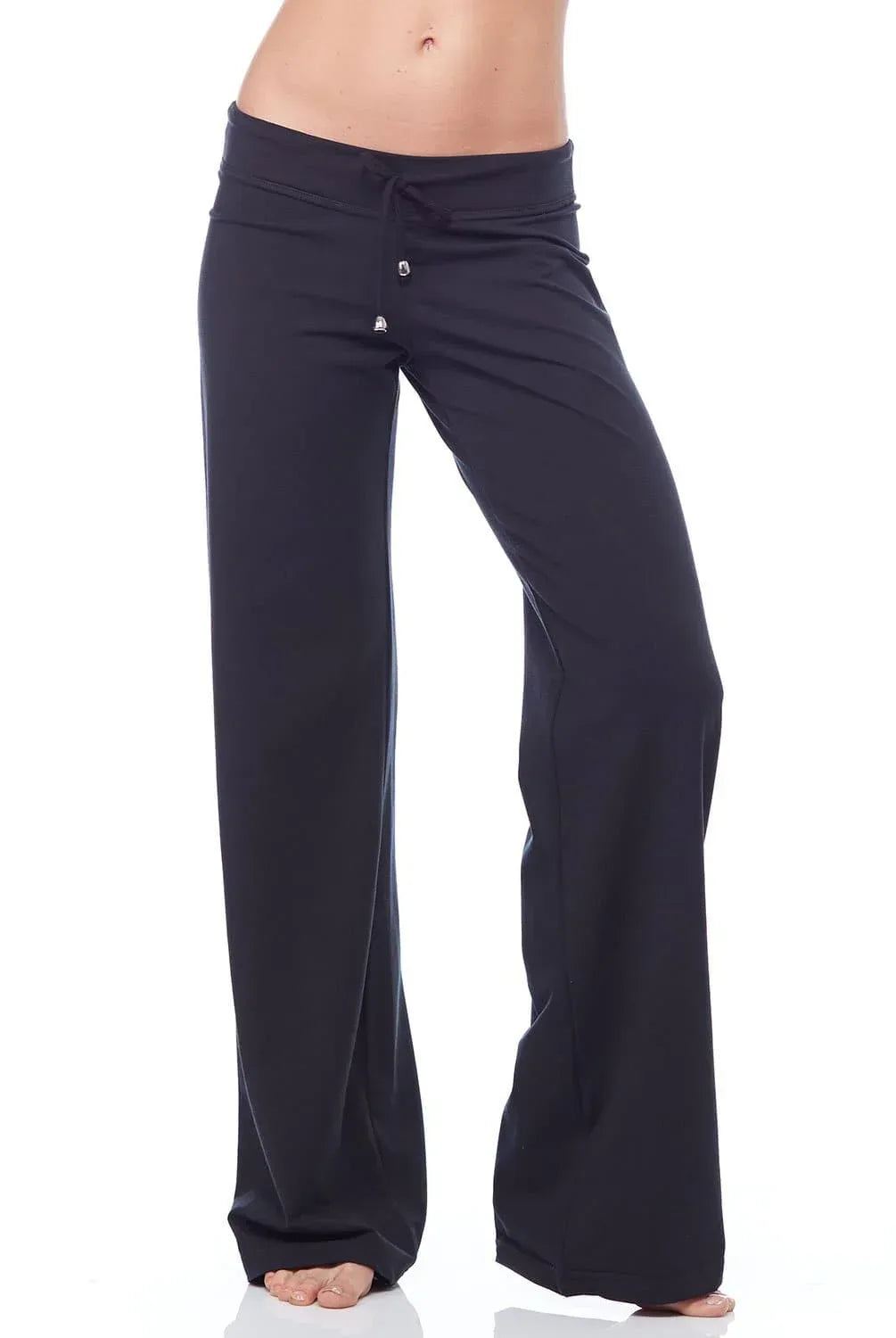 flat activewear straight leg drawstring pants